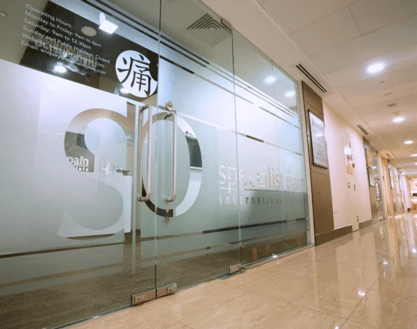 clinic door image of specialist pain international at mt e novena specialist centre
